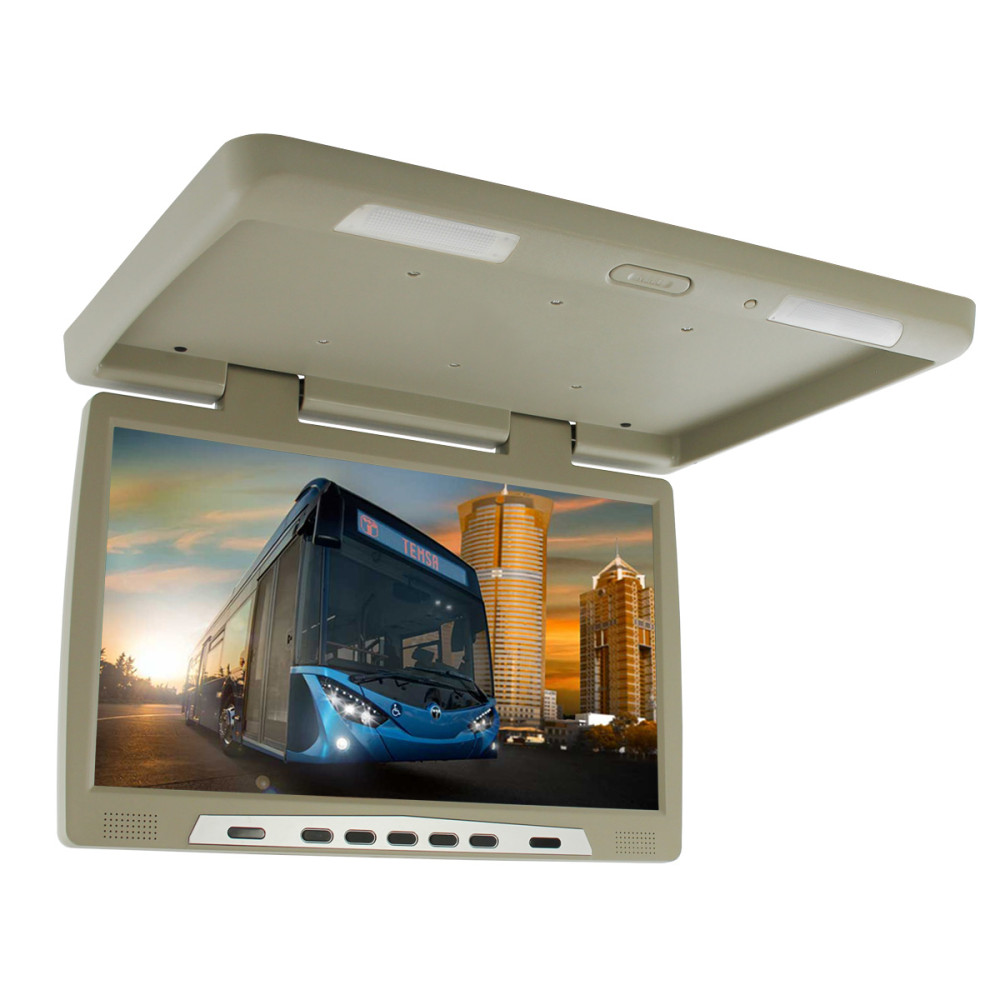 Hängande takmonterad LED-monitor på 22 tum med Android-system, USB, FM, BT, WiFi 12V/24V.