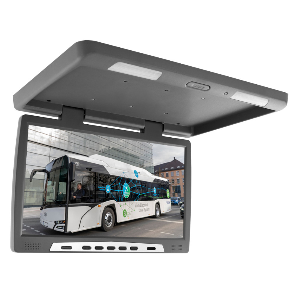 Hängande takmonterad LED-monitor på 22 tum med Android-system, USB, FM, Bluetooth, WiFi och 12V/24V.