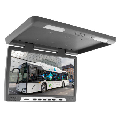 Hängande takmonterad LED-monitor på 22 tum med Android-system, USB, FM, Bluetooth, WiFi och 12V/24V.