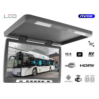 Hängande takmonterad LED-monitor på 22 tum med Android-system, USB, FM, Bluetooth, WiFi och 12V/24V.