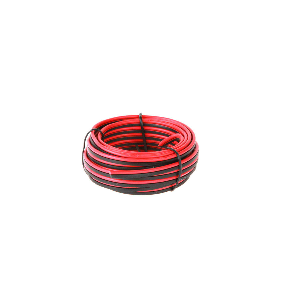 Högtalarkabel CCA 1mm 10M röd-svart. Högtalarkabel CCA 1mm 10M röd-svart.