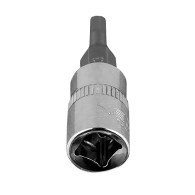 Hexagonal ändstycke H3 på 1/4' fäste, kort, 37 mm