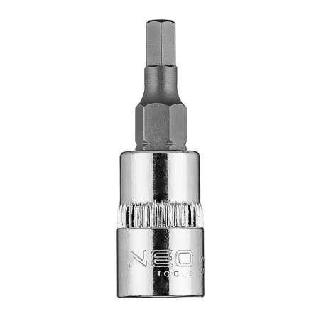 Hexagonal ände H4 på 1/4-tums fäste, kort, 37 mm