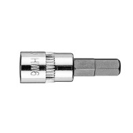 Końcówka sześciokątna H6 na nasadce 1/4', krótka, 37 mm