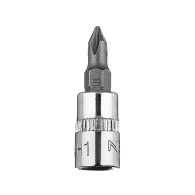 Końcówka wkrętakowa PH1 na nasadce 1/4', krótka, 37 mm