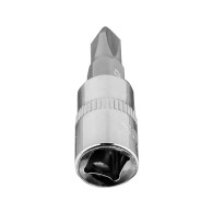 Końcówka wkrętakowa PH2 na nasadce 1/4', krótka, 37 mm