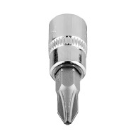 Końcówka wkrętakowa PH2 na nasadce 1/4', krótka, 37 mm