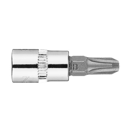 Spetsen på skruvmejseln PH3 på en 1/4-tums fäste, kort, 37 mm.