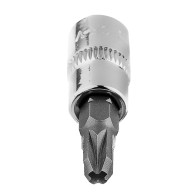 Końcówka wkrętakowa PZ3 na nasadce 1/4', krótka, 37 mm