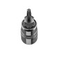 Spetsen TORX TX10 på en 1/4-tums fäste, kort, 37 mm.