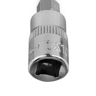 Końcówka TORX TX10 na nasadce 1/4', krótka, 37 mm