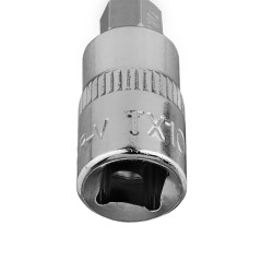 Spetsen TORX TX10 på en 1/4-tums fäste, kort, 37 mm.