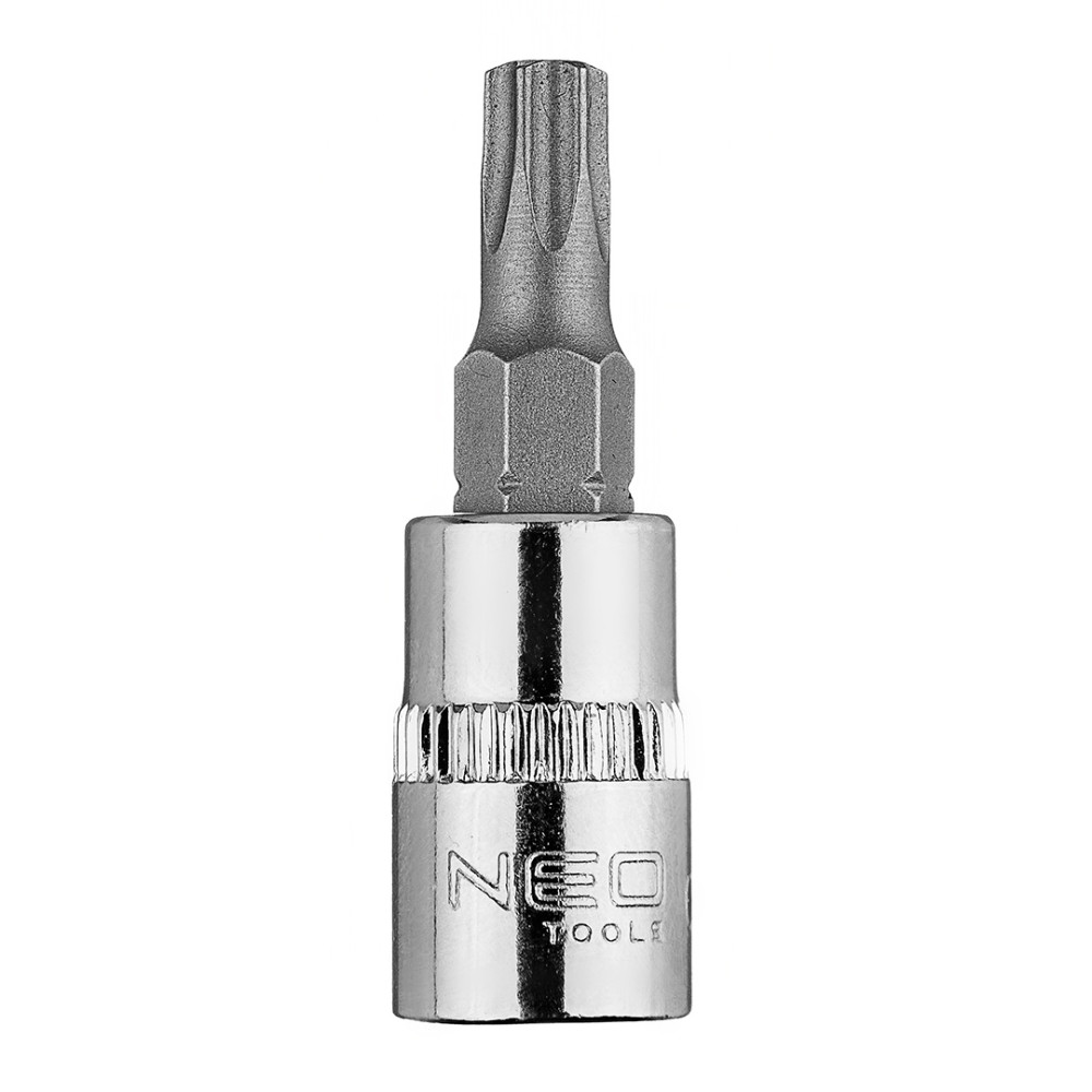 Spetsen TORX TX27 på en 1/4-tums fäste, kort, 37 mm. Spetsen TORX TX27 på en 1/4-tums fäste, kort, 37 mm.