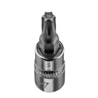 Spetsen TORX TX27 på en 1/4-tums fäste, kort, 37 mm.