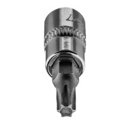 Spetsen TORX TX27 på en 1/4-tums fäste, kort, 37 mm.