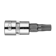 Spetsen TORX TX30 på en 1/4-tums fäste, kort, 37 mm.