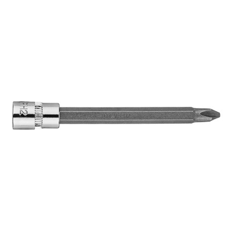 Spetsen på skruvmejseln PH2 på en 1/4-tums fäste, lång, 87 mm
