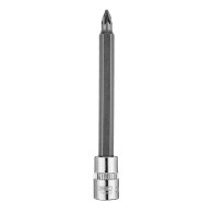 Końcówka wkrętakowa PZ1 na nasadce 1/4', długa, 87 mm
