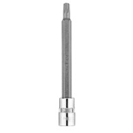 Spetsen TORX TX27 på en 1/4-tums fäste, lång, 87 mm.