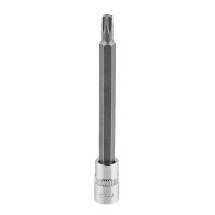 Spetsen TORX TX27 på en 1/4-tums fäste, lång, 87 mm.