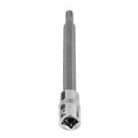 Spetsen TORX TX27 på en 1/4-tums fäste, lång, 87 mm.