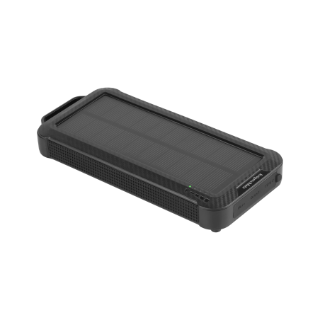 Solcellsladdare PowerBank Kruger&Matz 10000mAh Li-ion med 3 olika ändar