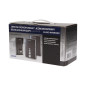 En enfamiljshemlarm med intercom, handsfree, svart ELUVIO INTERCOM.