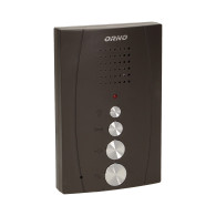 En enfamiljshemlarm med intercom, handsfree, svart ELUVIO INTERCOM.