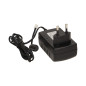 En enfamiljshemlarm med intercom, handsfree, svart ELUVIO INTERCOM.