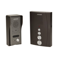 En enfamiljshemlarm med intercom, handsfree, svart ELUVIO INTERCOM.