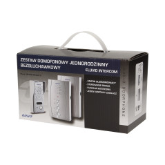 En enfamiljshus intercomsats med intercom, handsfree, grå, ELUVIO INTERCOM