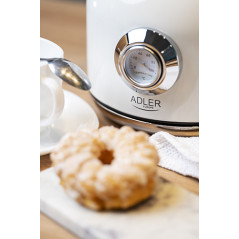 AD 1346 vit Vattenkokare i metall med termometer 1,7l strix