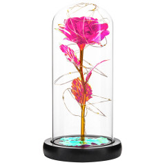 AG776A Evig ros i glas LED rosa