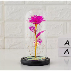 AG776A Evig ros i glas LED rosa