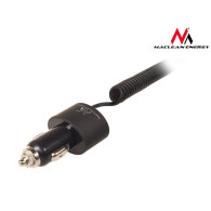 MCE76 37545 Ładowarka samochodowa 2xUSB, 5.2A, lightning spiralny 1.8m 