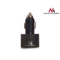MCE76 37545 Ładowarka samochodowa 2xUSB, 5.2A, lightning spiralny 1.8m 