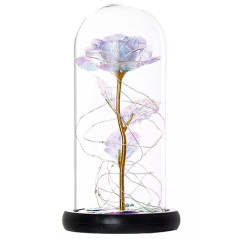 AG776C Evig ros i glas LED vit