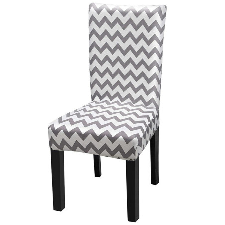 AG865 Stolskydd grå-vit