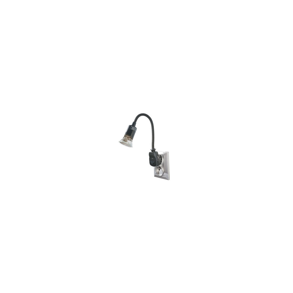 Stickproppslampa med LED-lampa, svart Stickproppslampa med LED-lampa, svart