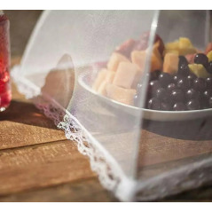 AG498A Myggnätsskydd för mat - vit