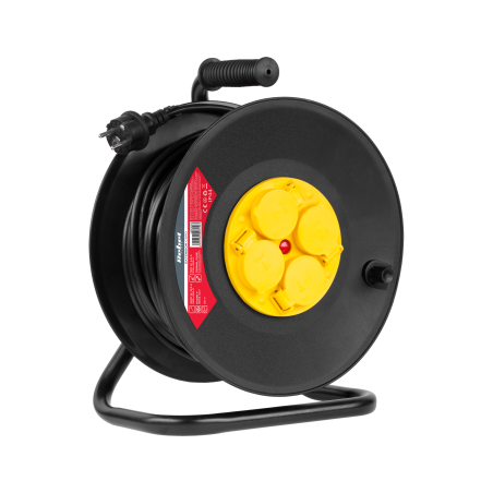 Nätadapter Rebel med 4 uttag, 50m, IP44