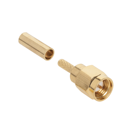 RP-SMA hane till RG-316-kabel, hona, stift