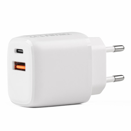 Nätadapter pro-09 usb + usb-c 20w quick charge 230v amio-02935