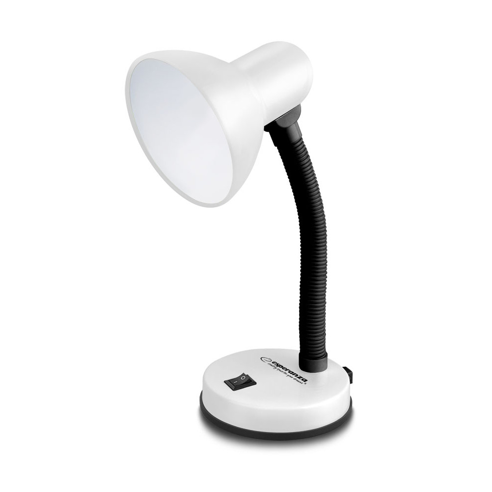 ELD109W Esperanza lampka biurkowa e27 vega biała ELD109W Esperanza lampka biurkowa e27 vega biała