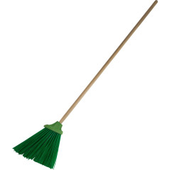 32060 Hushållsborste med trähandtag 120cm, grön