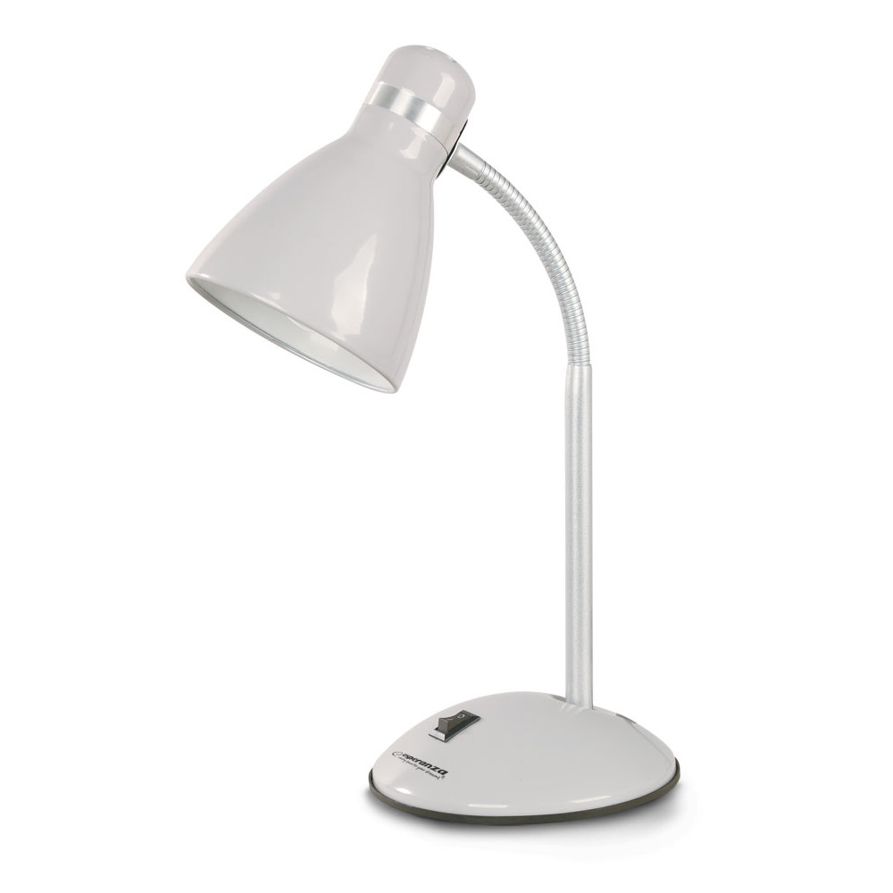 ELD113W Esperanza lampka biurkowa e27 alkes biała ELD113W Esperanza lampka biurkowa e27 alkes biała