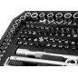 Nyckelset med 300 delar 1/2', 3/8', 1/4', satin.