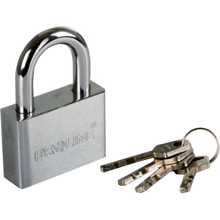 24850 Hänglås av järn 50mm med härdat bygel och fräst nyckel, Proline