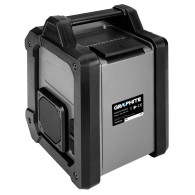 Byggdagsradio med batteri- och nätströmsdrift Graphite Energy+ 18V utan batteri.