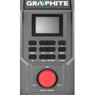 Byggdagsradio med batteri- och nätströmsdrift Graphite Energy+ 18V utan batteri.